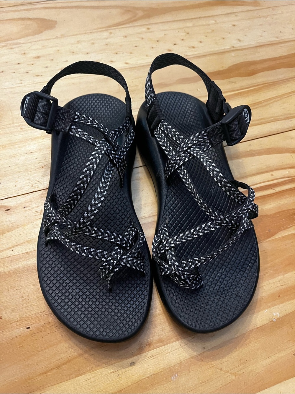 Chaco Women's Black and White Z Strap
